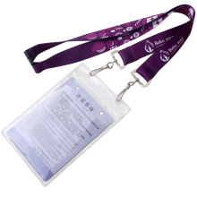 Badge Reel ID Card Ribbon Polyester Lanyards Sublimation Printing Plastic Card Holder Neck Strap Lanyards